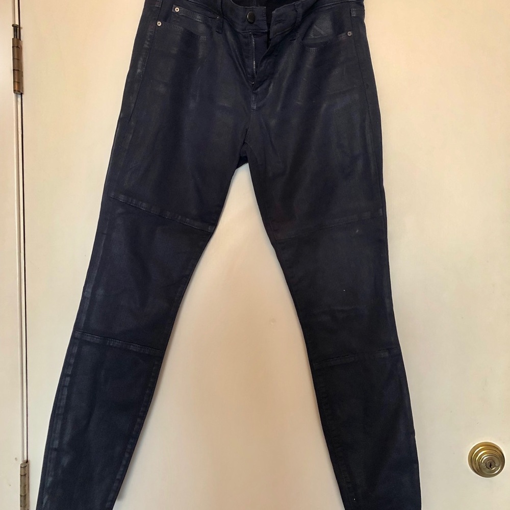 Gap Navy Waxed Jegging